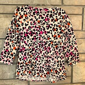 Chico's Multicolor Animal Print Top